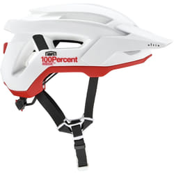 100% Altis Casque de vélo, blanc-rouge pour Hommes