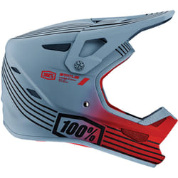 100% Status Stripes Casque de descente, gris-argent, taille 2XL pour Hommes