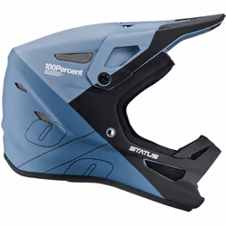 100% Status Casque de descente pour jeunes, noir-bleu, taille S