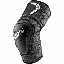 100% Fortis Protège-genoux de vélo, noir-gris, taille S M pour Hommes