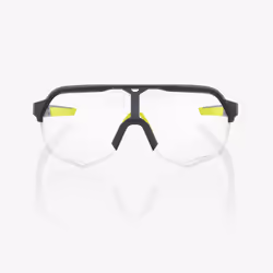 100% S2 Soft Tact Cool Grey lunettes de soleil Cintré Wrap-around