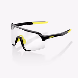 100% S3, Adulte, Unisexe, Cintré, Wrap-around, Demi-contour, Polycarbonate (PC)