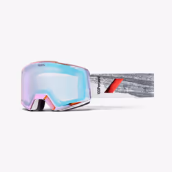100% NORG lunette de sports d'hiver Blanc Unisexe Rouge, Turquoise Verres (plats) cylindriques