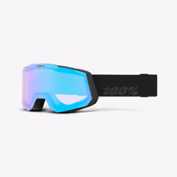 100% SNOWCRAFT Goggle lunette de sports d'hiver Noir Unisexe Vert, Miroir, Turquoise Verres (plats) cylindriques