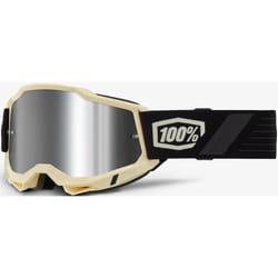 100% Accuri II Lunettes de motocross, noir-blanc pour Hommes