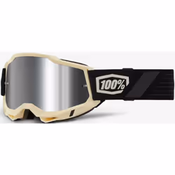 100% Accuri II Lunettes de motocross, noir-blanc pour Hommes