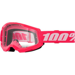 100% Strata 2 Essential Lunettes de motocross, blanc-rose pour Hommes