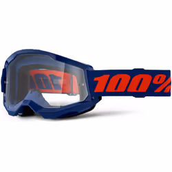 100% Strata 2 Essential Lunettes de motocross, rouge-bleu pour Hommes