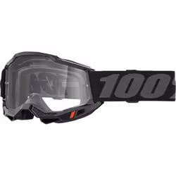 100% Accuri II Essential Lunettes de motocross, noir-gris pour Hommes