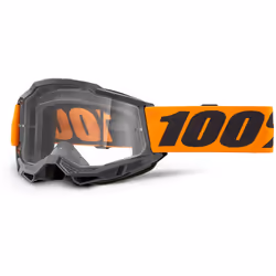 100% Accuri II Essential Lunettes de motocross, noir-orange pour Hommes