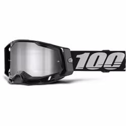 100% Racecraft II Essential Lunettes de motocross, noir-gris pour Hommes