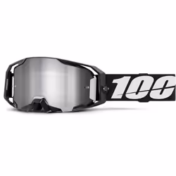 100% ARmatic Lunettes de motocross, noir-blanc pour Hommes