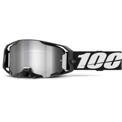 100% ARmatic Lunettes de motocross, noir-blanc pour Hommes