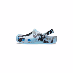 Sabots enfant Crocs Classic Spray Camo - Arctic - Bleu - Homme