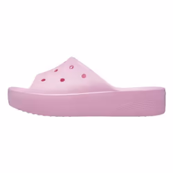 Sandales Crocs Classic Platform Slide Flamant Rose Femme - CROCS - À enfiler - Légèreté - Confort à 360 degrés