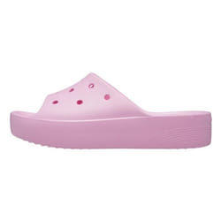 Sandales Crocs Classic Platform Slide Flamant Rose Femme - CROCS - À enfiler - Légèreté - Confort à 360 degrés