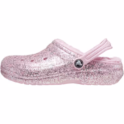 Sabots doublés à paillettes bébé Crocs Classic T