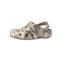 Sabots Camouflage Imprimés Classiques - Crocs - Homme - Vert - Synthétique - Basse - Plat