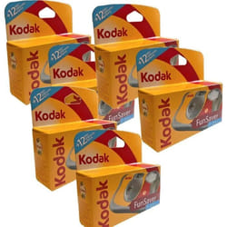 Appareil photo jetable - KODAK - FunSaver - Lot de 6 - 35mm - Flash intégré - 800 ISO