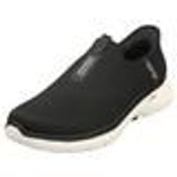 Sneakers Homme - SKECHERS - GO WALK 6 - EASY ON BLK - Noir - A élastique - Textile - Plat