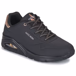 Sneakers Uno-Shimmer Away Cuir Noir