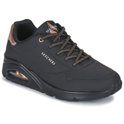 Sneakers Uno-Shimmer Away Cuir Noir