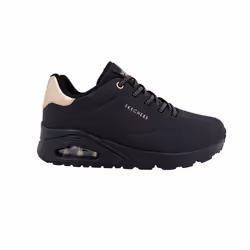 Sneakers Uno-Shimmer Away Cuir Noir