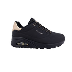 Sneakers Uno-Shimmer Away Cuir Noir