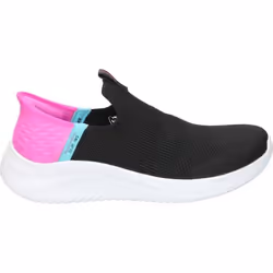 Baskets SKECHERS 303800L-BKPK pour femme - Noir - Lacets - Plat