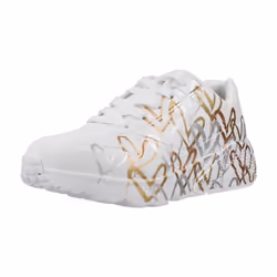 Chaussure Skechers Modèle Uno Lite - Metallic - Coleur Blanc