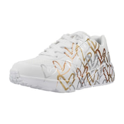 Chaussure Skechers Modèle Uno Lite - Metallic - Coleur Blanc