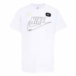 T-shirt enfant - Nike - Club+ Futura - Blanc - Tissu doux - Manches courtes