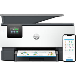 HP OfficeJet Pro Imprimante Tout-en-un HP 9125e, Couleur, Imprimante pour Petites/moyennes entreprises, Impression, copie, scan, fax, HP+; Éligibilité HP Instant Ink; Imprimer depuis un téléphone ou une tablette; Écran tactile; Numérisation HP Smart Advance; Instant Paper; Port avant pour lecteur Flash USB; Impression recto-verso; Numérisation recto-verso; Chargeur automatique de documents; Télécopie