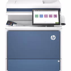 HP Color LaserJet Enterprise Flow Imprimante MFP 5800zf, Color, Imprimante pour Impression, copie, scan, fax, Chargeur automatique de documents; Bacs haute capacité en option; Écran tactile; Cartouche TerraJet