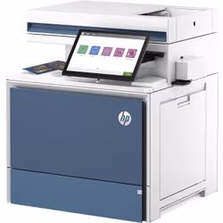 HP Color LaserJet Enterprise Flow Imprimante MFP 5800zf, Color, Imprimante pour Impression, copie, scan, fax, Chargeur automatique de documents; Bacs haute capacité en option; Écran tactile; Cartouche TerraJet