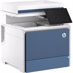 HP Color LaserJet Enterprise Flow Imprimante MFP 5800zf, Color, Imprimante pour Impression, copie, scan, fax, Chargeur automatique de documents; Bacs haute capacité en option; Écran tactile; Cartouche TerraJet - Vue supplémentaire 4
