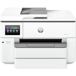 HP OfficeJet Pro Imprimante tout-en-un grand format HP 9730e, Couleur, Imprimante pour Petit bureau, Impression, copie, numérisation, HP+; Éligibilité HP Instant Ink; Sans fil; Impression recto-verso; Imprimer depuis un téléphone ou une tablette; Chargeur automatique de documents; Port avant pour lecteur Flash USB; Numérisation vers e-mail; Numérisation vers PDF; Écran tactile; Mode silencieux