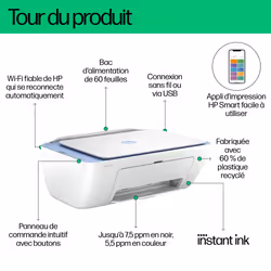 HP DeskJet Imprimante Tout-en-un 2822e, Couleur, Imprimante pour Domicile, Impression, copie, numérisation, Numérisation vers PDF - Vue supplémentaire 13
