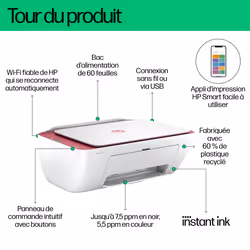 HP DeskJet Imprimante Tout-en-un 2823e, Couleur, Imprimante pour Domicile, Impression, copie, numérisation, Numérisation vers PDF - Vue supplémentaire 17