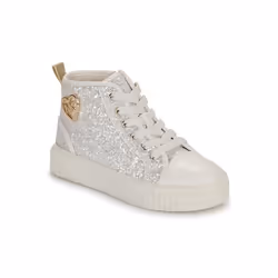 Baskets montantes paillettes - Michael Kors - Enfant - Blanc - Synthétique - Lacets