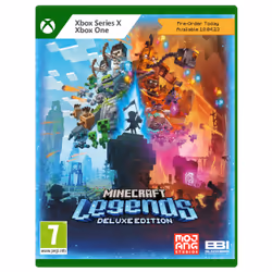 Microsoft Minecraft Legends Deluxe Edition, Xbox One/Xbox Series X, Mode Multiplayer, Tout le monde de plus de 10 ans