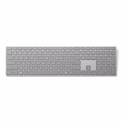 Microsoft Surface Keyboard (2nd Edition), Taille réelle (100 %), Sans fil, Bluetooth, QWERTZ, Gris