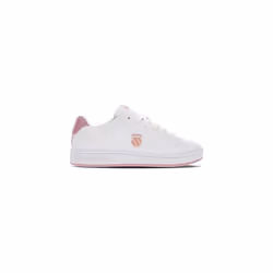 Sneakers Court Shield en cuir blanc et rose