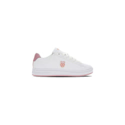 Sneakers Court Shield en cuir blanc et rose