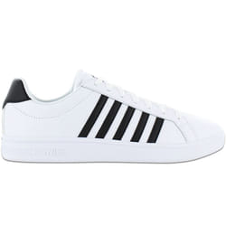 Sneakers Court Tiebreak en cuir blanc et noir