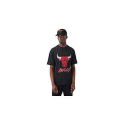 Tee-shirt - New Era - Chicago Bulls - Noir - Manches courtes - 100% polyester