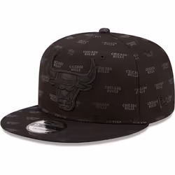 Casquette - New Era - 9Fifty Snapback - Chicago Bulls - Noir - 100% coton - Ajustable