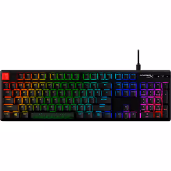 HyperX Alloy Origins PBT HX Red - Clavier de jeu mécanique, Taille réelle (100 %), USB, Clavier mécanique, QWERTY, LED RGB, N ...