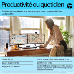 HP P24v G5 écran plat de PC 23.8" Full HD Noir - Vue supplémentaire 9