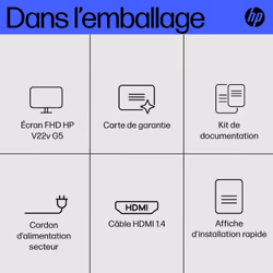 HP Écran FHD V22v G5 - Vue supplémentaire 14